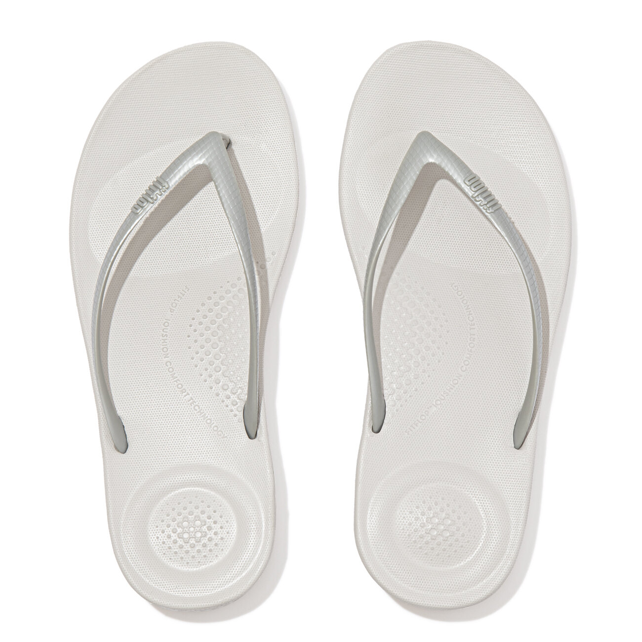 Iqushion Ergonomische Slippers voor Vrouwen Zilver Original Brands